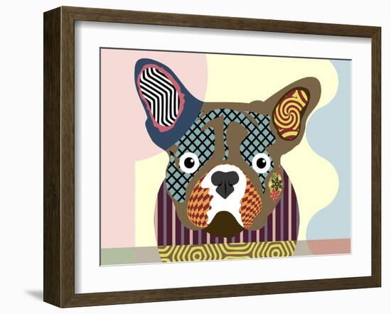 French Bulldog-Lanre Adefioye-Framed Giclee Print