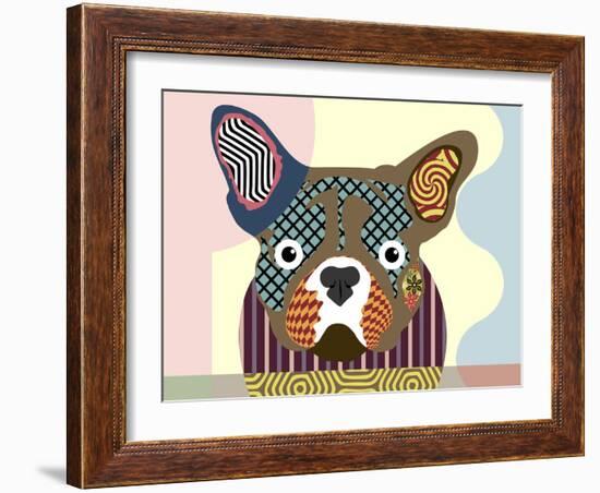 French Bulldog-Lanre Adefioye-Framed Giclee Print