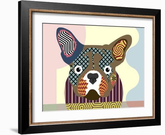 French Bulldog-Lanre Adefioye-Framed Giclee Print