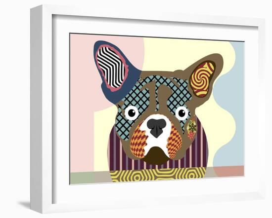 French Bulldog-Lanre Adefioye-Framed Giclee Print