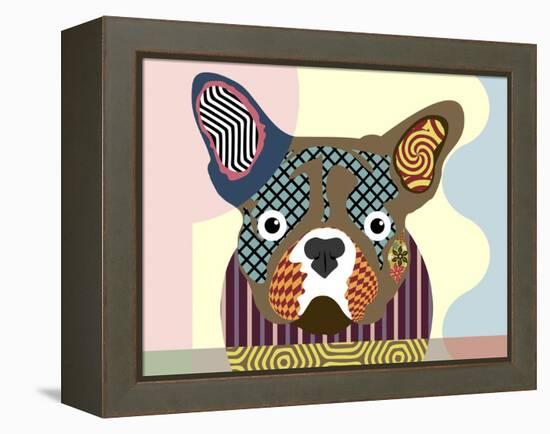 French Bulldog-Lanre Adefioye-Framed Premier Image Canvas