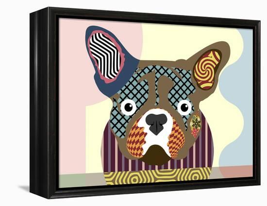 French Bulldog-Lanre Adefioye-Framed Premier Image Canvas