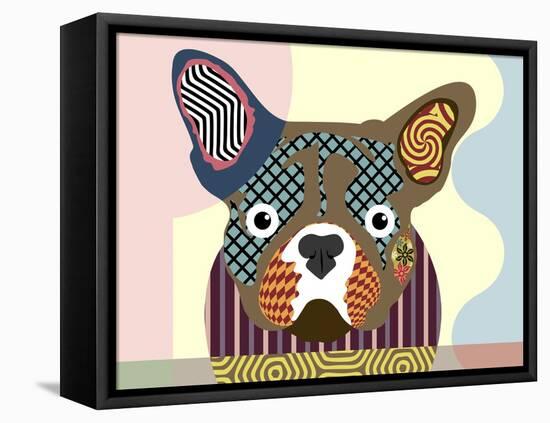 French Bulldog-Lanre Adefioye-Framed Premier Image Canvas