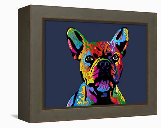 French Bulldog-Michael Tompsett-Framed Stretched Canvas