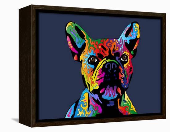 French Bulldog-Michael Tompsett-Framed Stretched Canvas