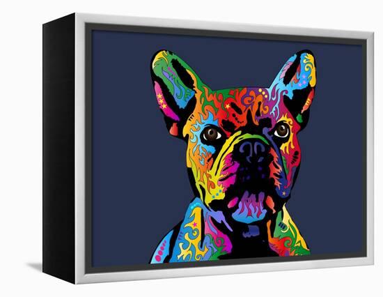 French Bulldog-Michael Tompsett-Framed Stretched Canvas