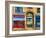 French Butcher Shop Montmartre-Marilyn Dunlap-Framed Art Print