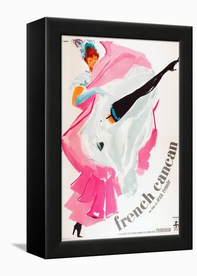 French Can Can, (aka Only the French Can), Italian poster art, 1955-null-Framed Stretched Canvas