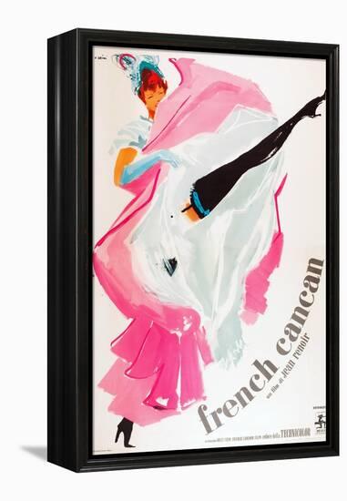 French Can Can, (aka Only the French Can), Italian poster art, 1955-null-Framed Stretched Canvas