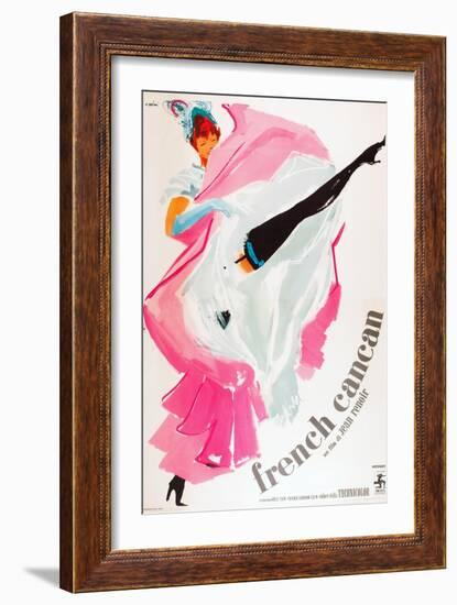 French Can Can, (aka Only the French Can), Italian poster art, 1955-null-Framed Art Print