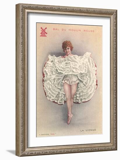 French Can-Can Dancer-null-Framed Art Print