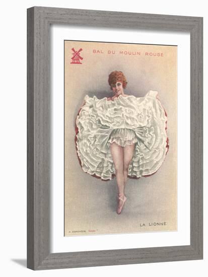 French Can-Can Dancer-null-Framed Art Print