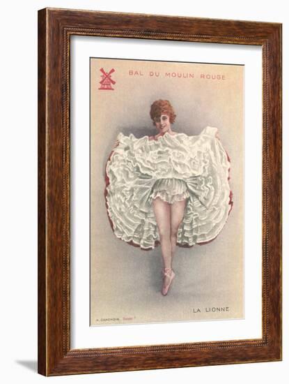 French Can-Can Dancer-null-Framed Art Print