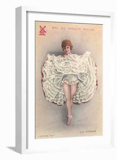 French Can-Can Dancer-null-Framed Art Print