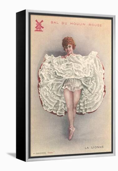 French Can-Can Dancer-null-Framed Stretched Canvas