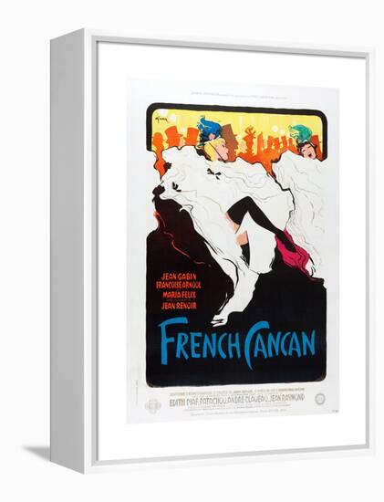 French Can Can, poster art, 1955-null-Framed Stretched Canvas