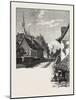 French Canadian Life, a Street in Chateau Richer, Canada, Nineteenth Century-null-Mounted Giclee Print