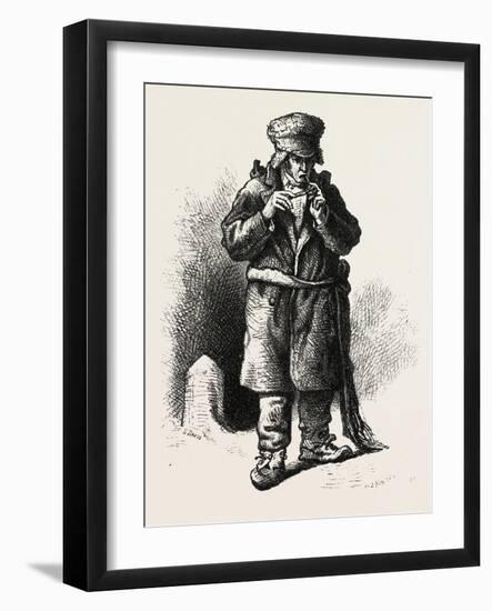 French Canadian Life, an Old Habitant, Canada, Nineteenth Century-null-Framed Giclee Print