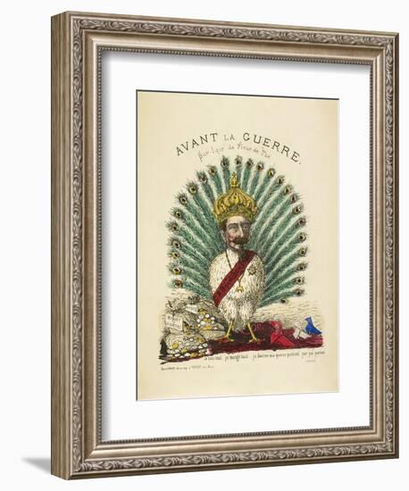French Caricature - Avant La Guerre-null-Framed Giclee Print
