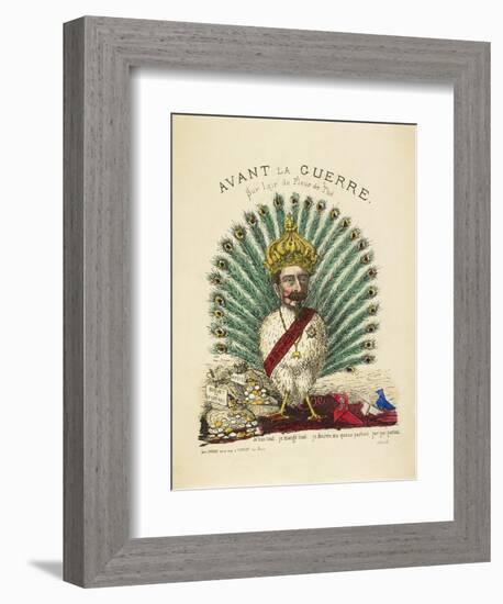 French Caricature - Avant La Guerre-null-Framed Giclee Print