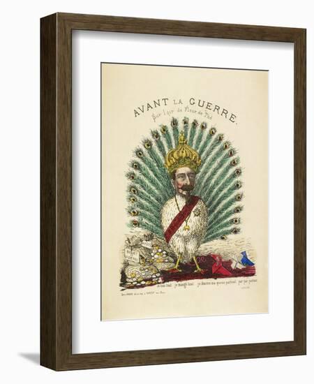 French Caricature - Avant La Guerre-null-Framed Giclee Print