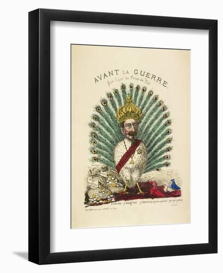 French Caricature - Avant La Guerre-null-Framed Giclee Print