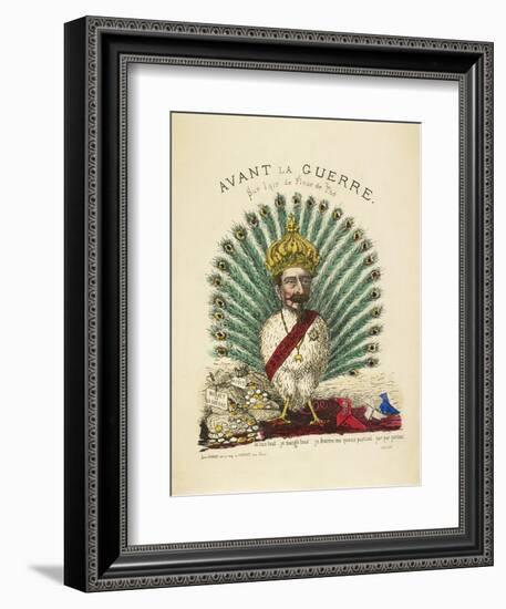 French Caricature - Avant La Guerre-null-Framed Giclee Print