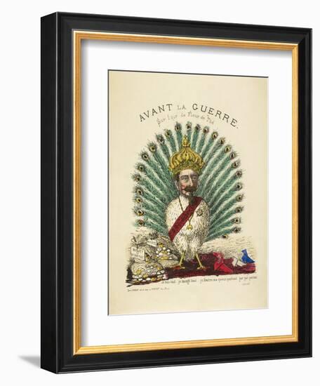 French Caricature - Avant La Guerre-null-Framed Giclee Print