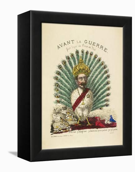 French Caricature - Avant La Guerre-null-Framed Premier Image Canvas