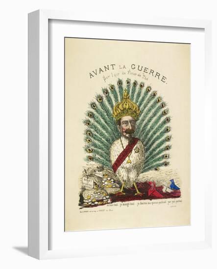 French Caricature - Avant La Guerre-null-Framed Giclee Print