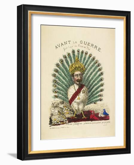 French Caricature - Avant La Guerre-null-Framed Giclee Print