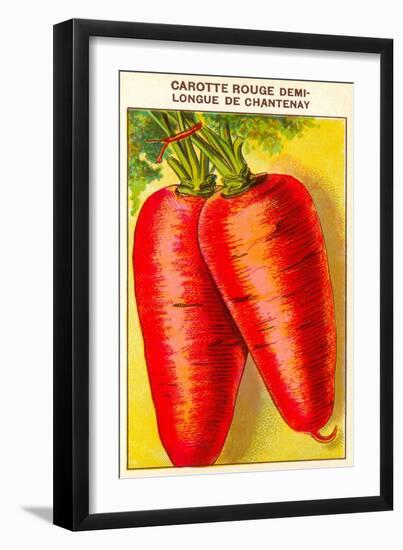 French Carrot Seed Packet-null-Framed Art Print