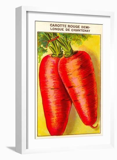 French Carrot Seed Packet-null-Framed Art Print