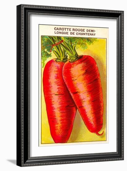 French Carrot Seed Packet-null-Framed Art Print