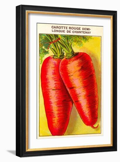 French Carrot Seed Packet-null-Framed Art Print