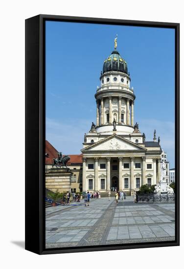 French Cathedral, Gendarmenmarkt Square, Berlin, Brandenburg, Germany, Europe-G & M Therin-Weise-Framed Premier Image Canvas