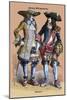 French Cavaliers, 18th Century-Richard Brown-Mounted Art Print