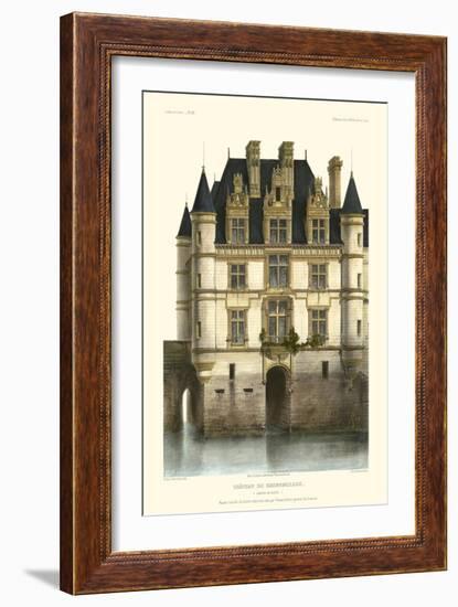 French Chateaux in Blue I-Victor Petit-Framed Art Print