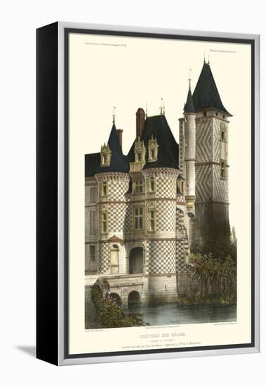 French Chateaux in Blue II-Victor Petit-Framed Stretched Canvas