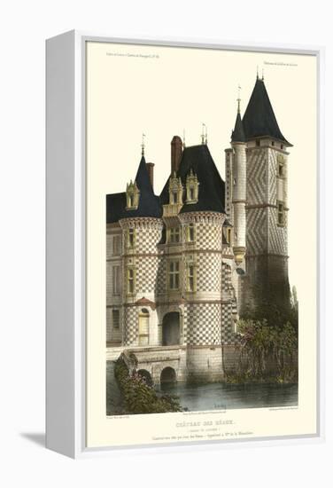 French Chateaux in Blue II-Victor Petit-Framed Stretched Canvas