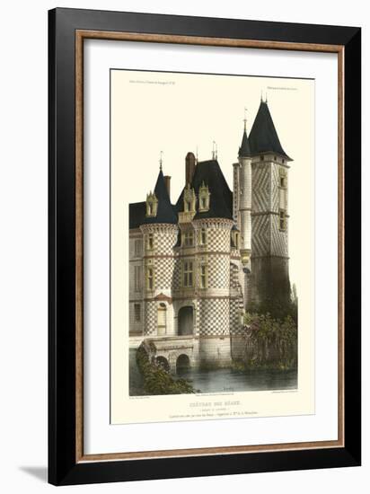 French Chateaux in Blue II-Victor Petit-Framed Art Print