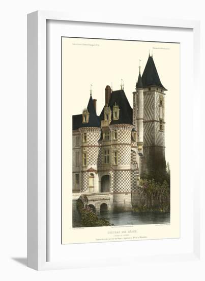 French Chateaux in Blue II-Victor Petit-Framed Art Print
