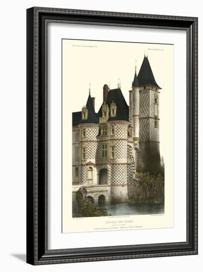 French Chateaux in Blue II-Victor Petit-Framed Art Print