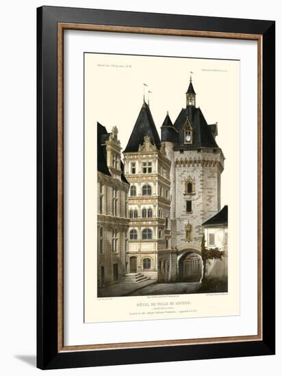 French Chateaux in Blue III-Victor Petit-Framed Art Print