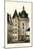 French Chateaux in Blue III-Victor Petit-Mounted Art Print