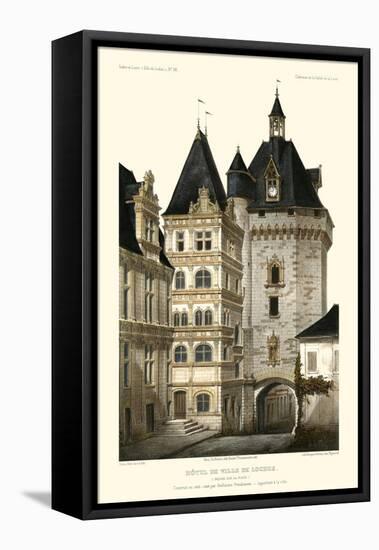 French Chateaux in Blue III-Victor Petit-Framed Stretched Canvas