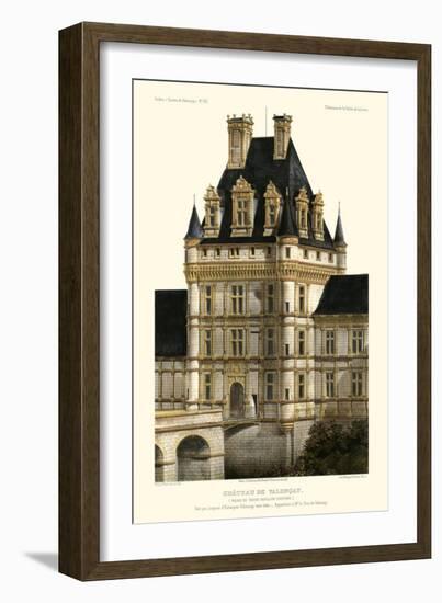 French Chateaux in Blue IV-Victor Petit-Framed Art Print