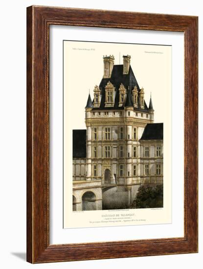 French Chateaux in Blue IV-Victor Petit-Framed Art Print