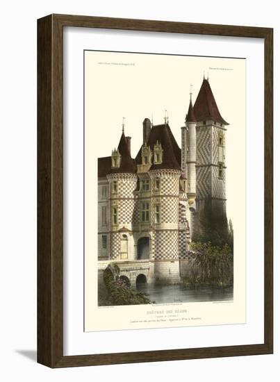 French Chateaux in Brick II-Victor Petit-Framed Art Print