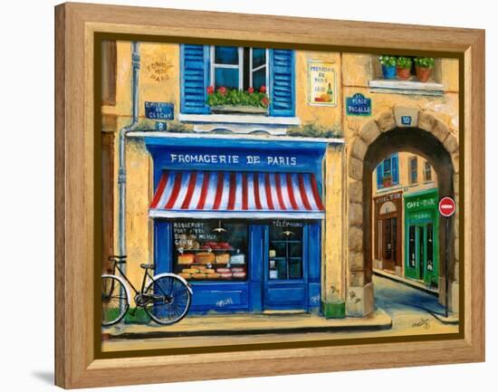 French Cheese Shop-Marilyn Dunlap-Framed Stretched Canvas